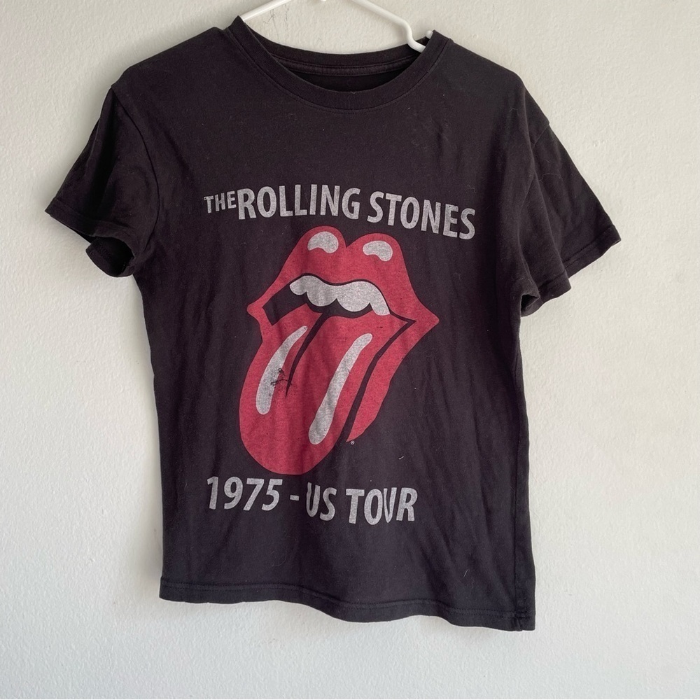 Rolling Stones 1975 US tour band shirt sleeve band shirt